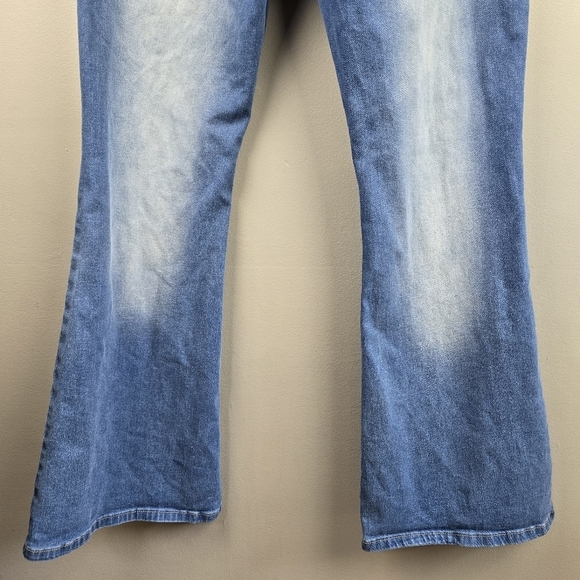 70s Costume Flare Jeans & Disco Outfit Floral Button-up Shirt Multi-color Men XL - Picture 10 of 16